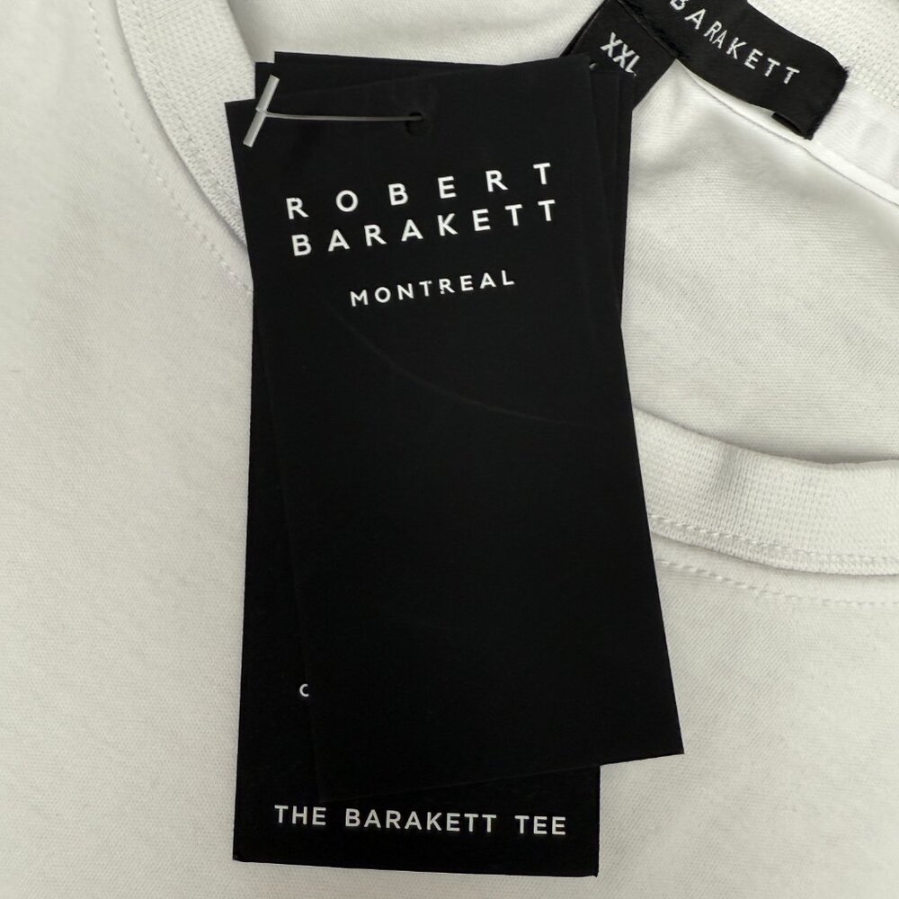 NWT Men's ROBERT BARAKETT Georgia Crew-Neck T-Shirt White‎ | Size XXL - Picture 9 of 14